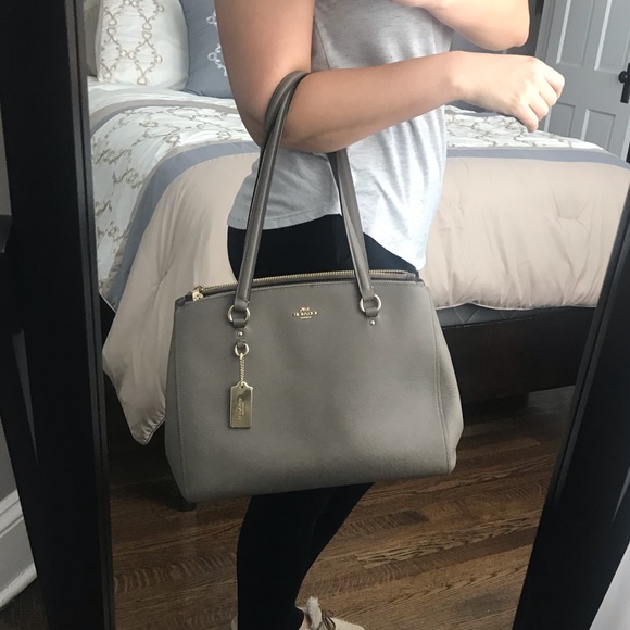 Coach Stanton Carryall Crossgrain Leather Handbag - Picture 14 of 16